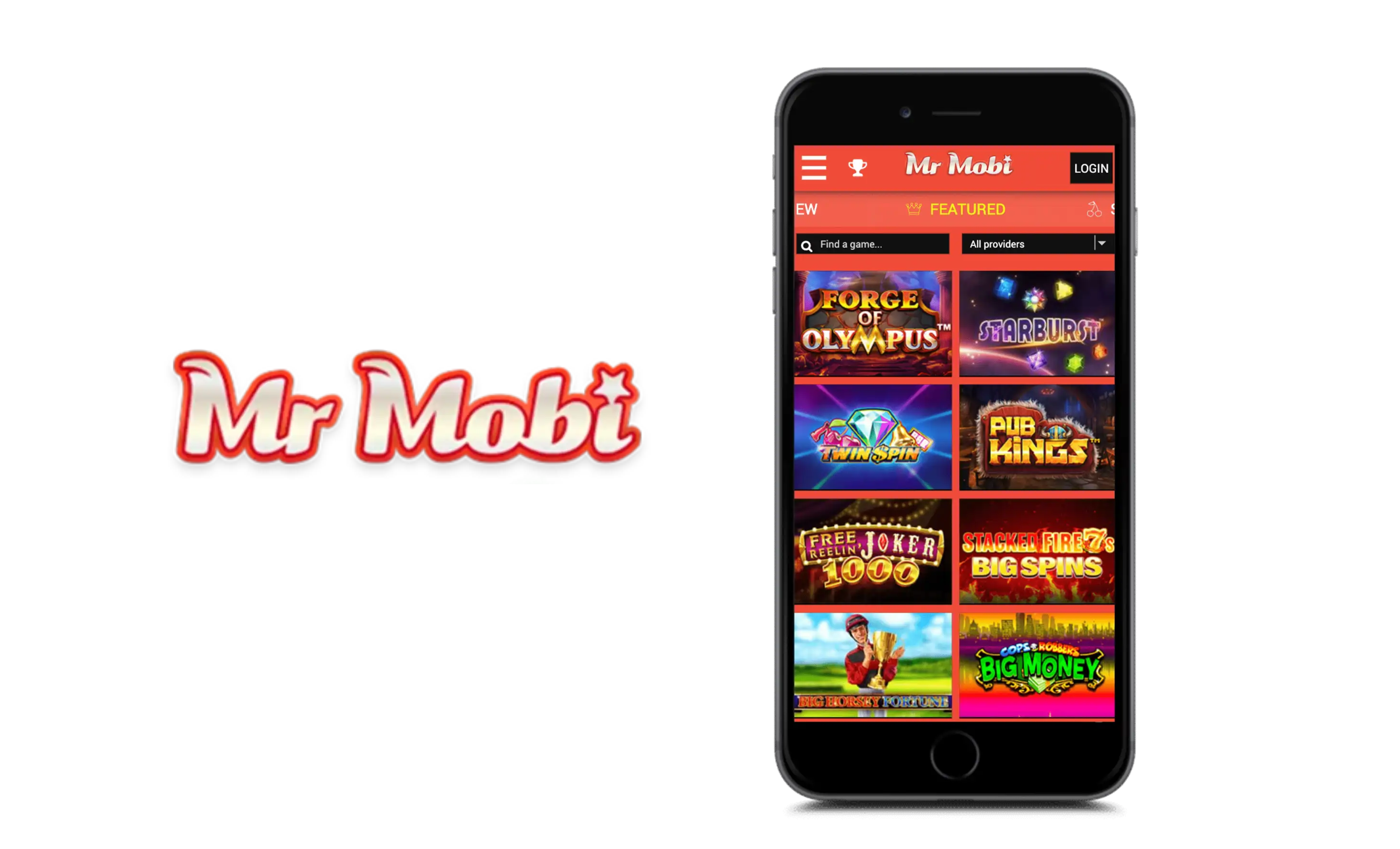 MrMobi Casino App Screenshot